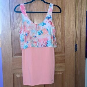 PacSun;Mini dress; pink with water color pattern; new with tags; never been worn